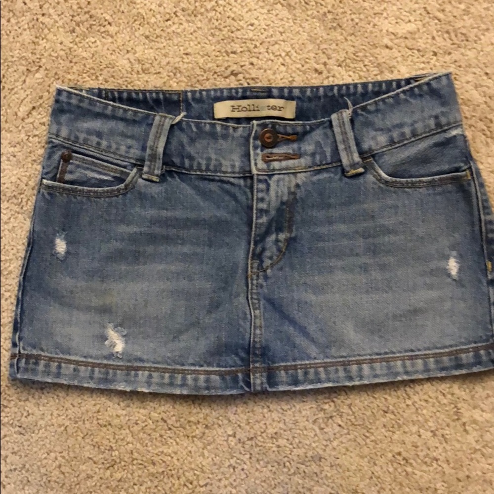 Jean mini skirt